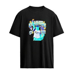 Richie Palacios Tampa Bay Rays AL East Division 2026 T-shirt – Statue Of Liberty Holding Torch Tee