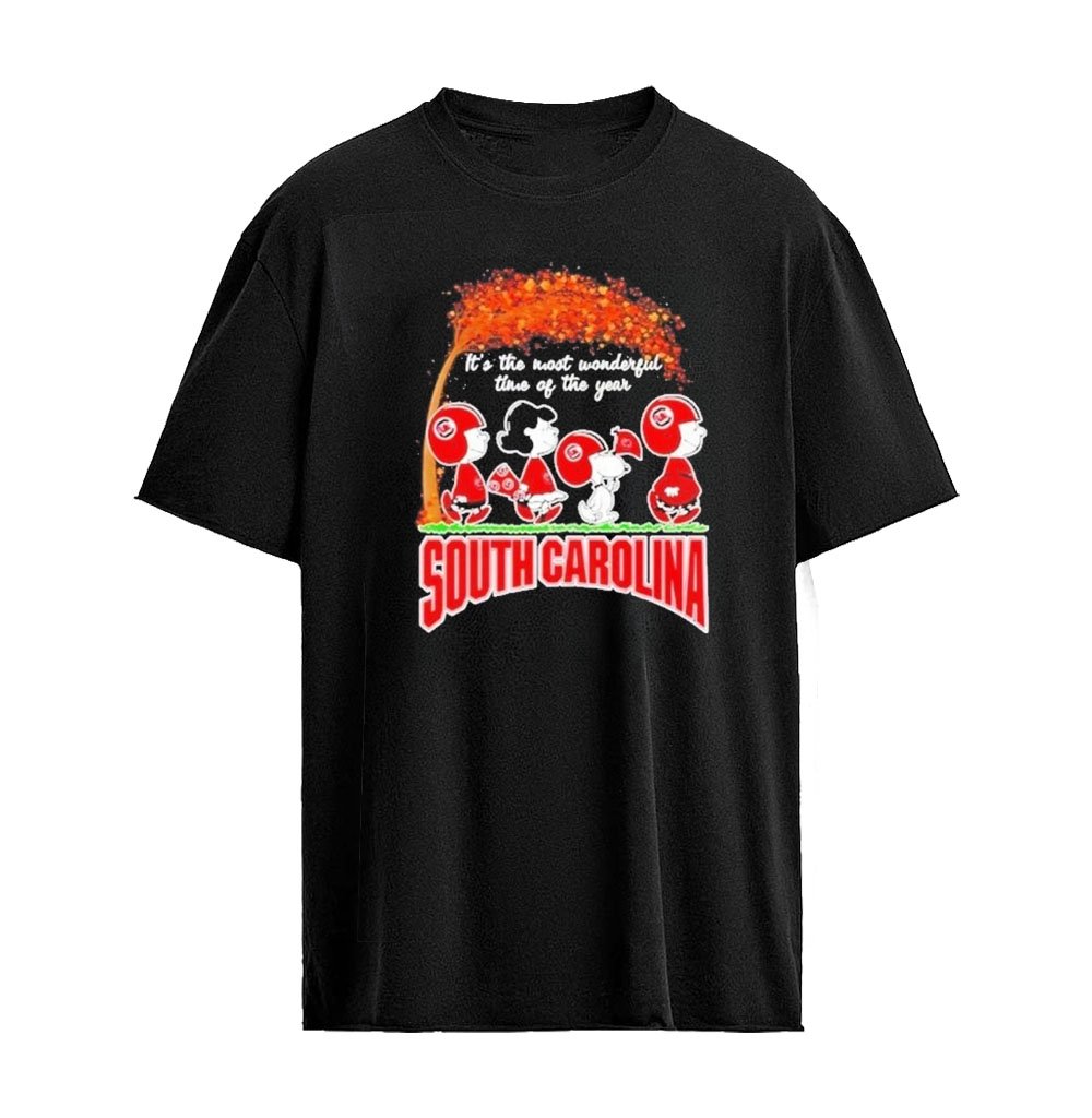 Peanuts X South Carolina Gamecocks It’s The Most Wonderful Time Of The Year 2026 Graphic T-Shirt