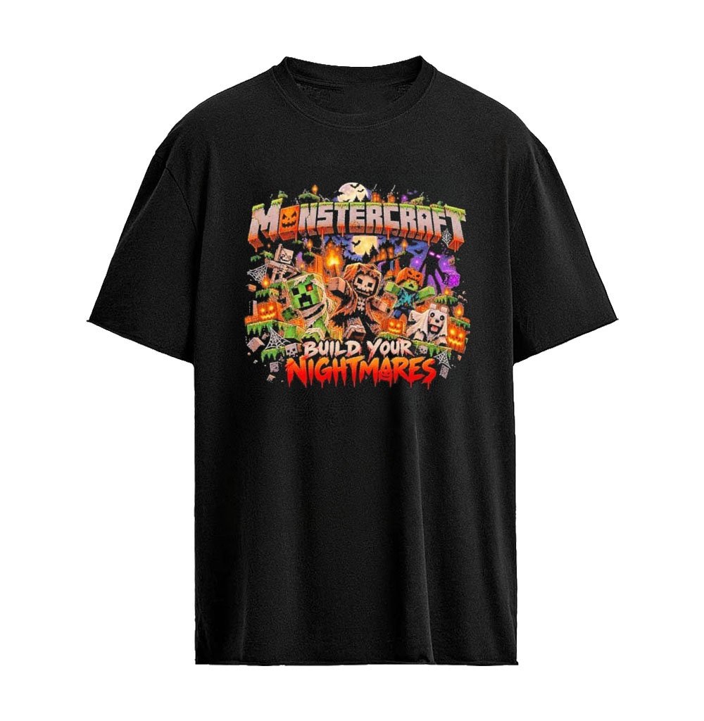 Monstercraft Build Your Nightmares Halloween Shirt