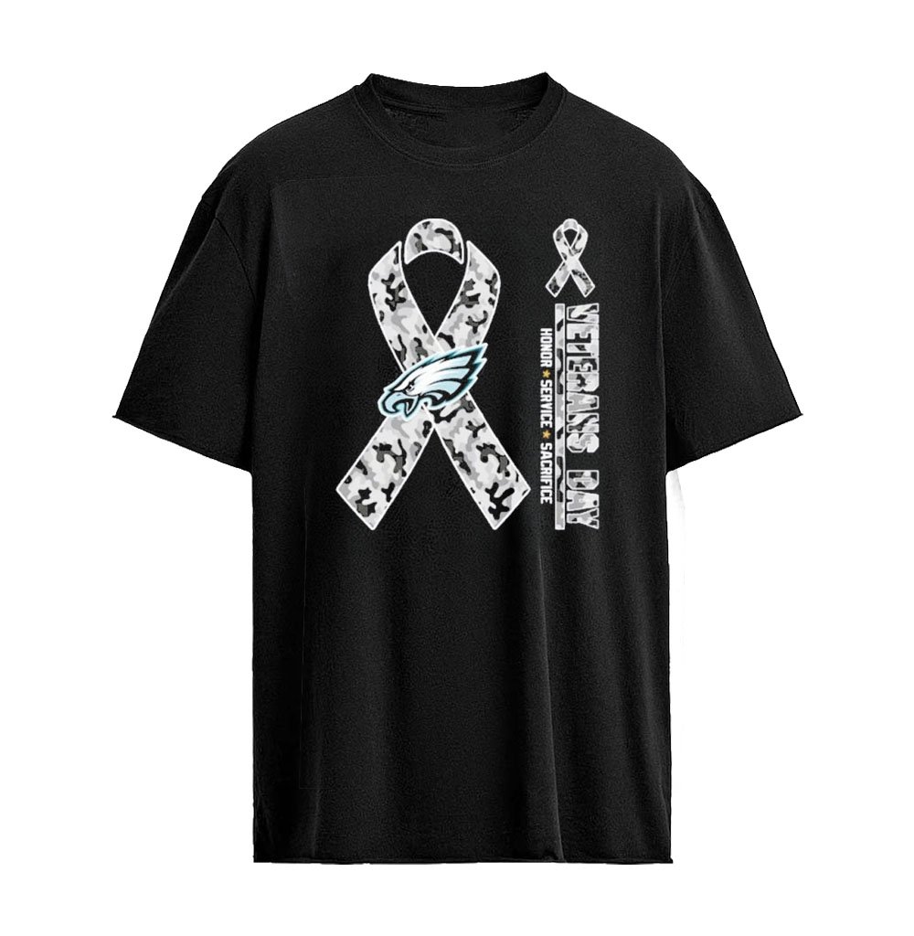 Philadelphia Eagles x Veterans Day 2026 Honor Service Sacrifice T-shirt