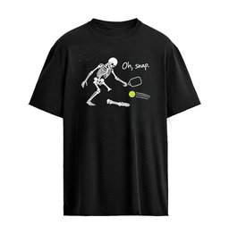 Oh Snap Skeleton Player Pickleball Humor Sport T-Shirt