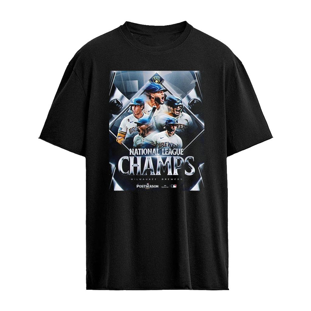 MLB Congrats Milwaukee Brewers Champions National League 2026 Clinched World Series T-Shirt