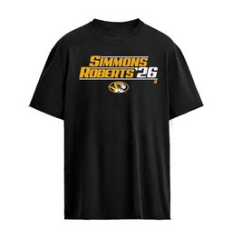 Missouri Tigers Football Simmons Roberts 2026 College Football Graphic T-Shirt Mizzou Fan Shirt