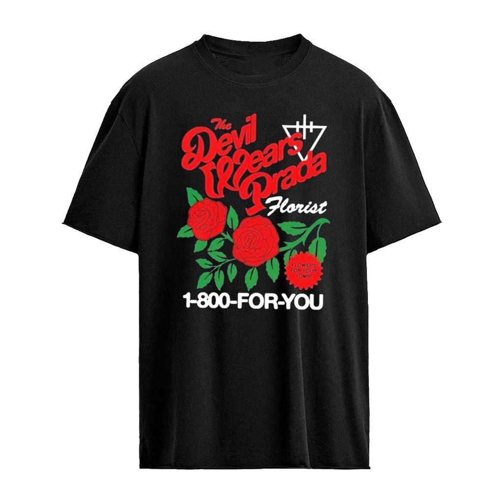 The Devil Wears Prada Merch Flowers Tour UK And EU 2026 Florist T-Shirt