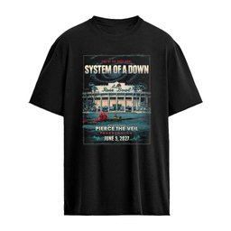 System Of A Down Live At The Rose Bowl 2027 With Pierce The Veil Pasadena CA June 5 2027 T-Shirt
