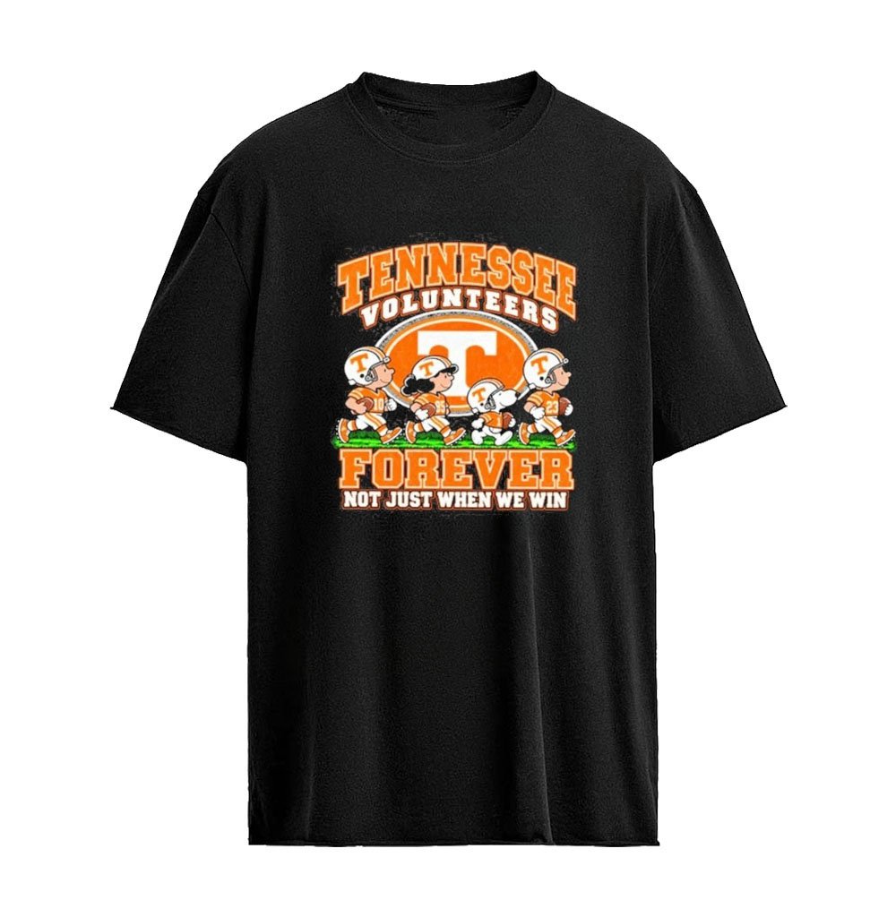 The Peanuts X Tennessee Volunteers Forever Not Just When We Win Football T-Shirt – Vintage College Ga