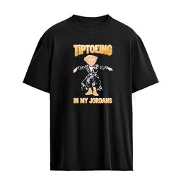 Tiptoeing In My Jordans Jawwdinz Leprechaun Rumpelstiltskin Graphic Shirt