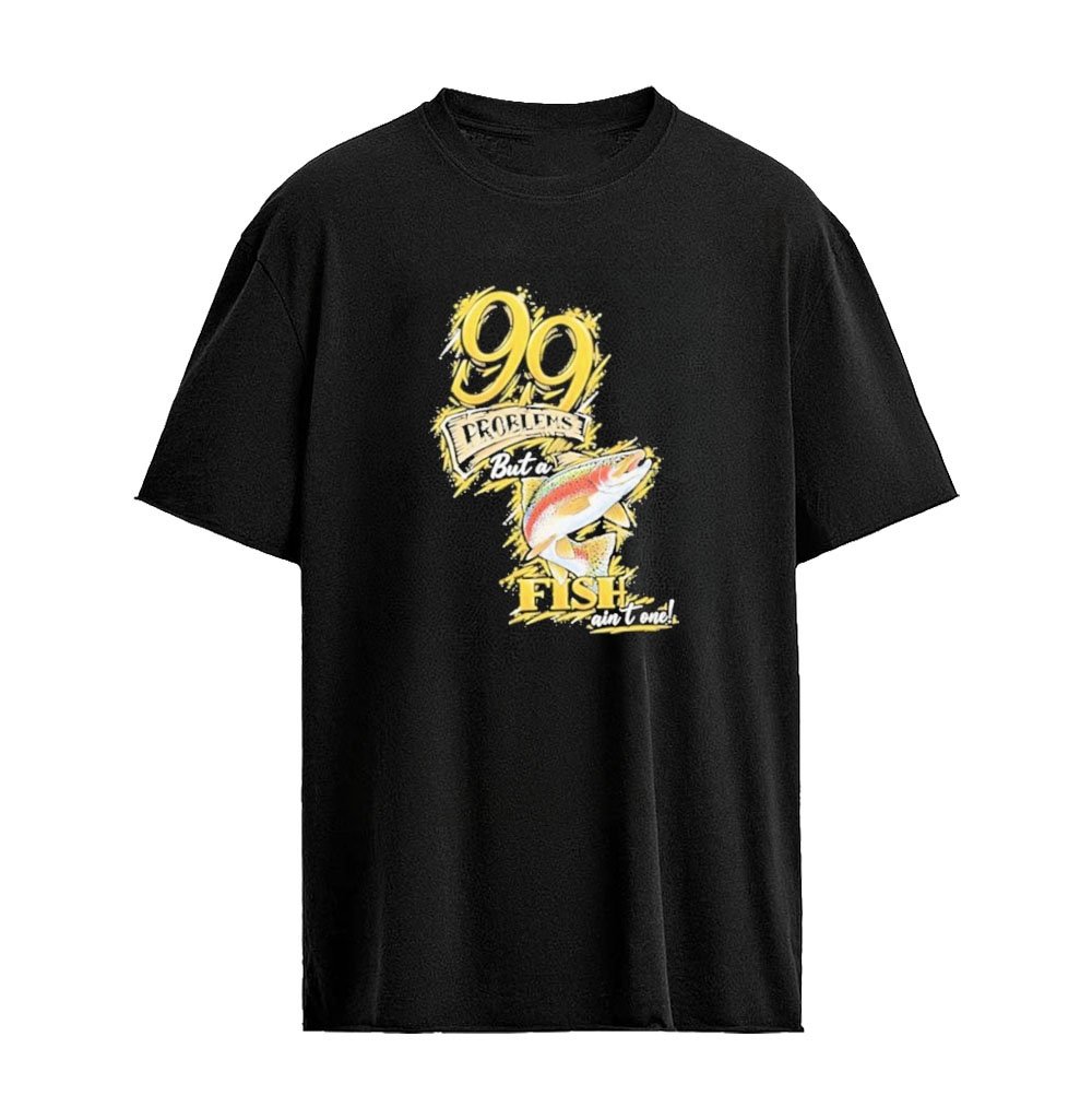 Steelers’ Derrick Harmon 99 Problems But A Fish Ain’t One Fishing Vintage T-shirt