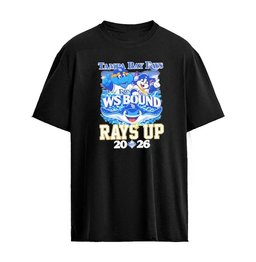 Tampa Bay Rays mascot and Tom American League Champions Rays Up 2026 Graphic T-shirt