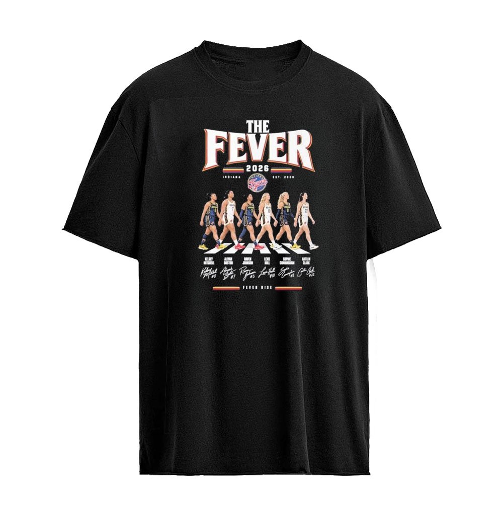 The Fever 2026 Wnba Abbey Road Team Player Fever Rise Signature Graphic T-shirt