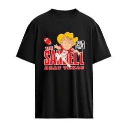 Tate Sandell Oklahoma Sooners Tate Sandell Beat Texas 27-24 Score Cartoon T-shirt