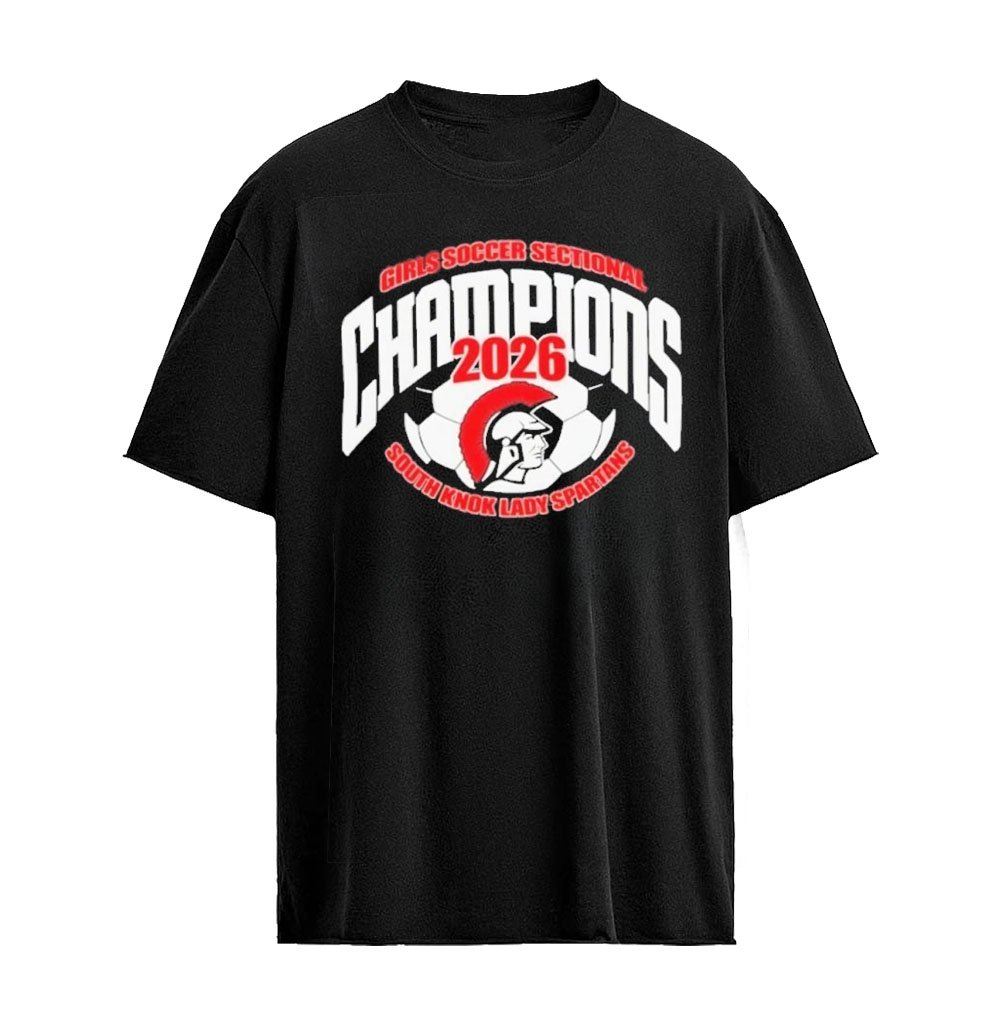 South Knox Lady Spartans Girls Soccer T-Shirt – Sectional Champions 2026 Tee
