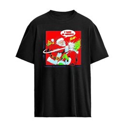 Santa Claus vs Grinch 2026 I Said Be Merry Christmas Graphic T-shirt