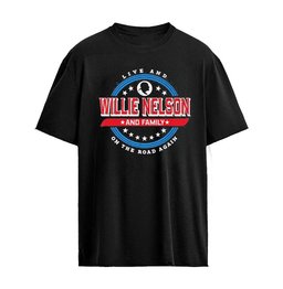 Willie Nelson Merch Store Willie And Family On The Road Again T-Shirt