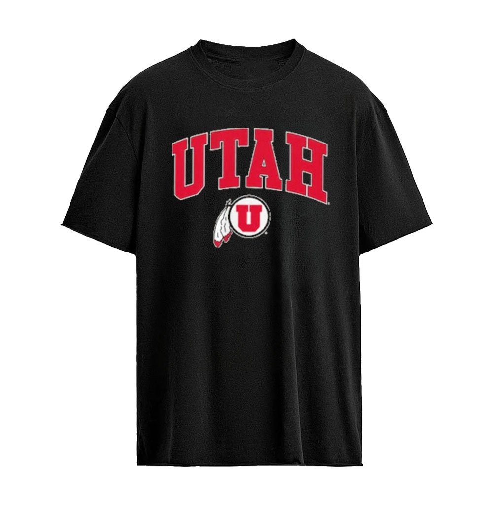 Utah Utes Drum and Feather Logo T-Shirt