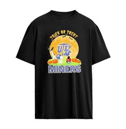 UTEP Miners x Peanuts Trick Or Treat Abbey Road Halloween 2026 Graphic T-shirt