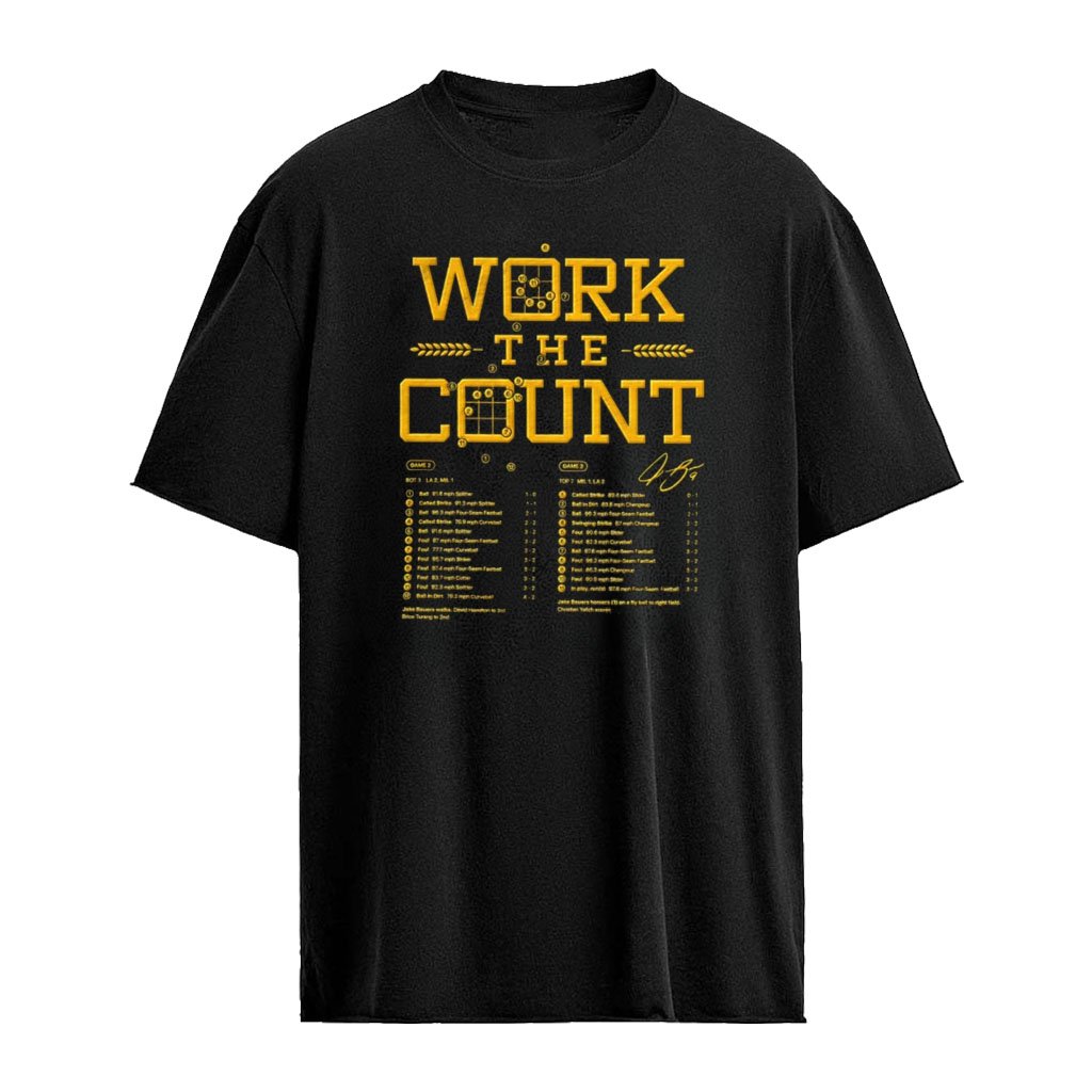 Work The Count Milwaukee Brewers shirt