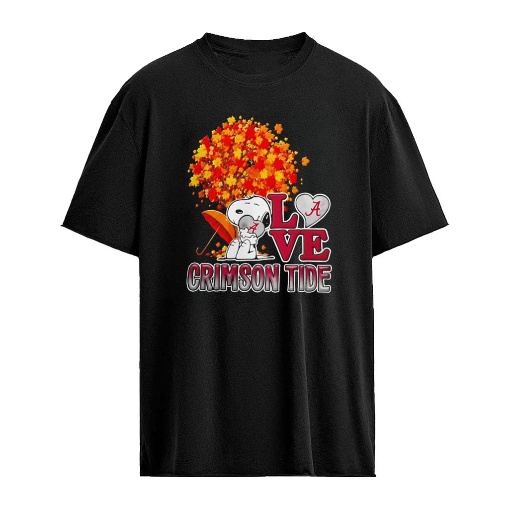 Snoopy Alabama Crimson Tide NCAA Football Love Thanksgiving 2026 shirt