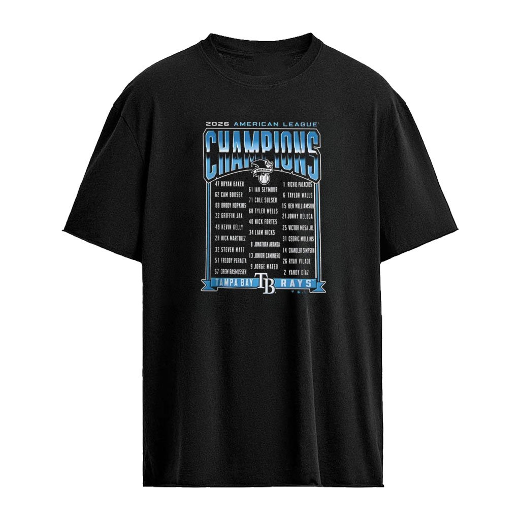 Tampa Bay Rays 2026 American League Champions Roster shirt