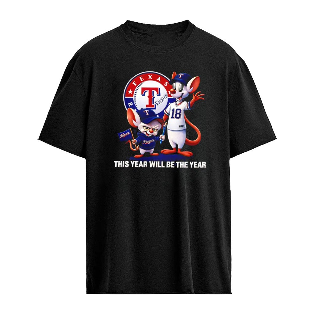 Pinky and the Brain Texas Rangers NFL this year will be the year logo shirt