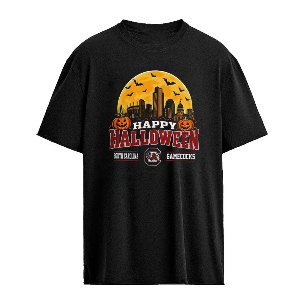 South Carolina Gamecocks Happy Halloween City Skyline 2026 shirt