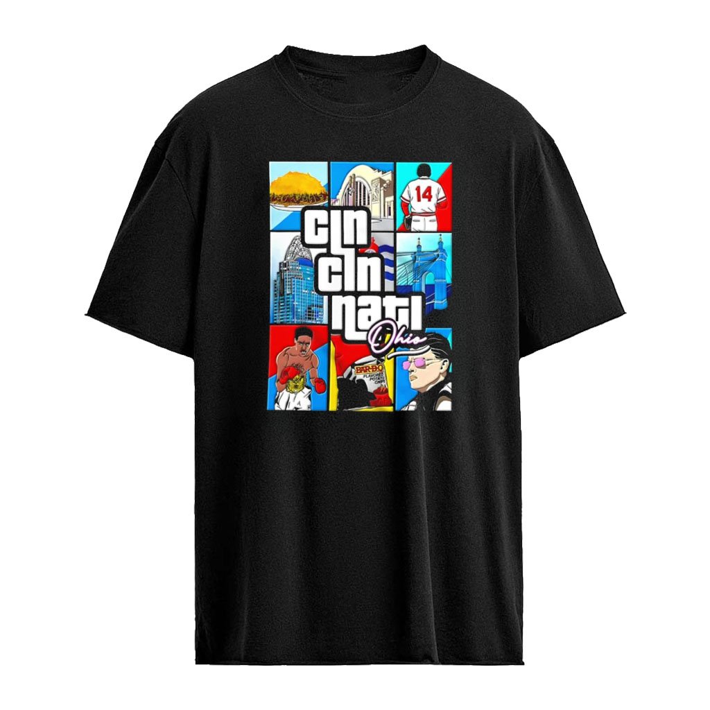 Tyler Henderson Alabama NCAA 14 Cincinnati Landmarks GTA shirt