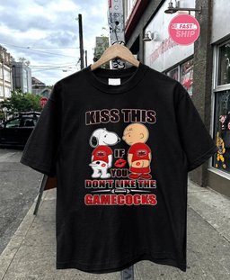 Snoopy and Charlie Brown Kiss This if You Don’t Like the Jacksonville State Gamecocks shirt