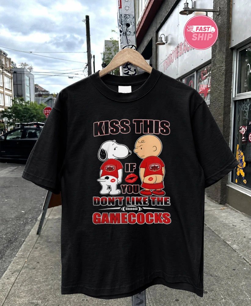 Snoopy and Charlie Brown Kiss This if You Don’t Like the Jacksonville State Gamecocks shirt
