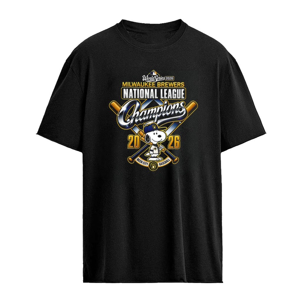 Snoopy Milwaukee Brewers 2026 National League Champions World Series Bound shirt