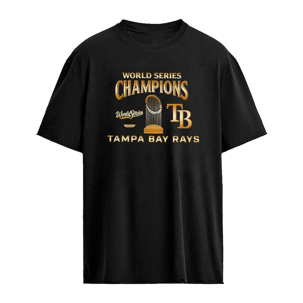 Tampa Bay Rays MLB World Series Champions 2026 gold trophy shirt