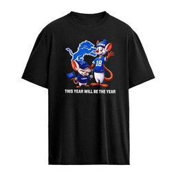 Pinky and the Brain Detroit Lions NFL this year will be the year logo shirt