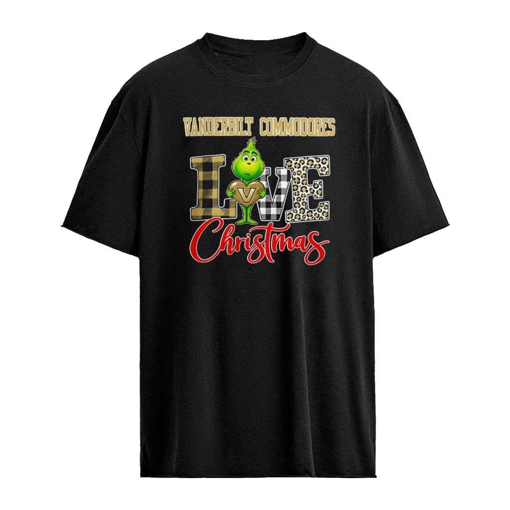 Vanderbilt Commodores X Grinch hug heart Love Christmas 2026 cartoon shirt