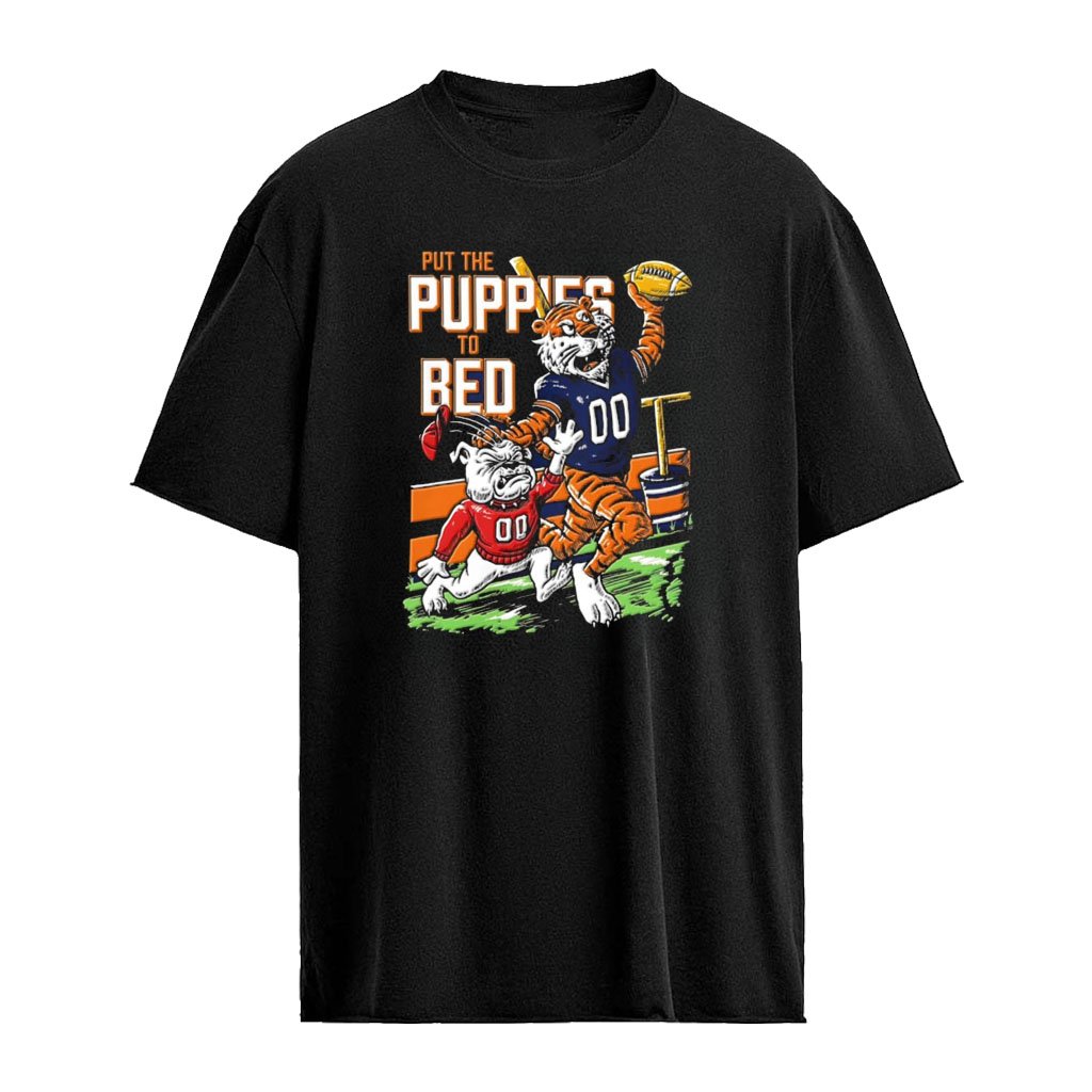 Put The Puppies To Bed Tiger Football shirt