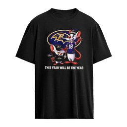 Pinky and the Brain Baltimore Ravens NFL this year will be the year logo shirt