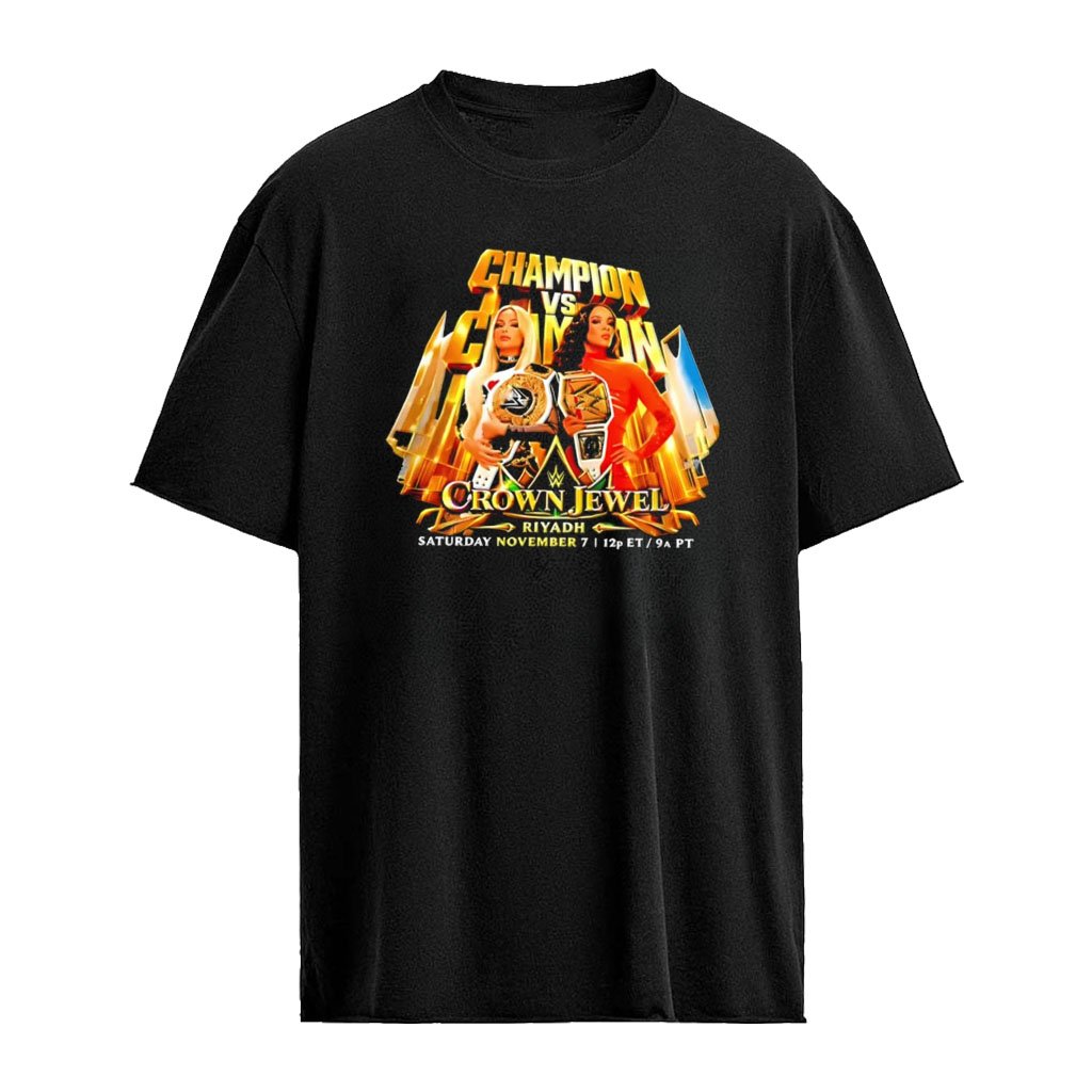 WWE Crown Jewel Champion vs Champion Riyadh Event shirt