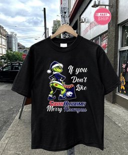 South Alabama Jaguars Grinch if you don’t like South Alabama Merry Kissmyass Christmas shirt