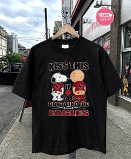 Snoopy and Charlie Brown Boston College Eagles Kiss This If You Don’t Like the Eagles shirt