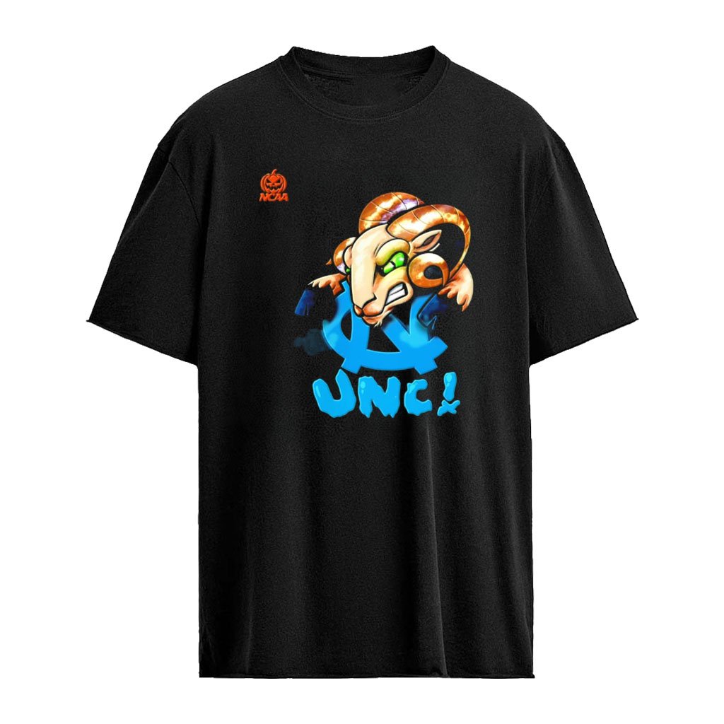 University Of North Carolina NCAA mascot logo Halloween pumpkin shirt