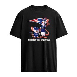 Pinky and the Brain New England Patriots NFL this year will be the year logo shirt