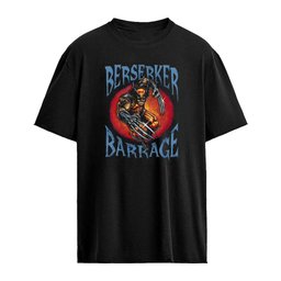 Wolverine Marvel Superhero Berserker Barrage crouching with metal claws shirt