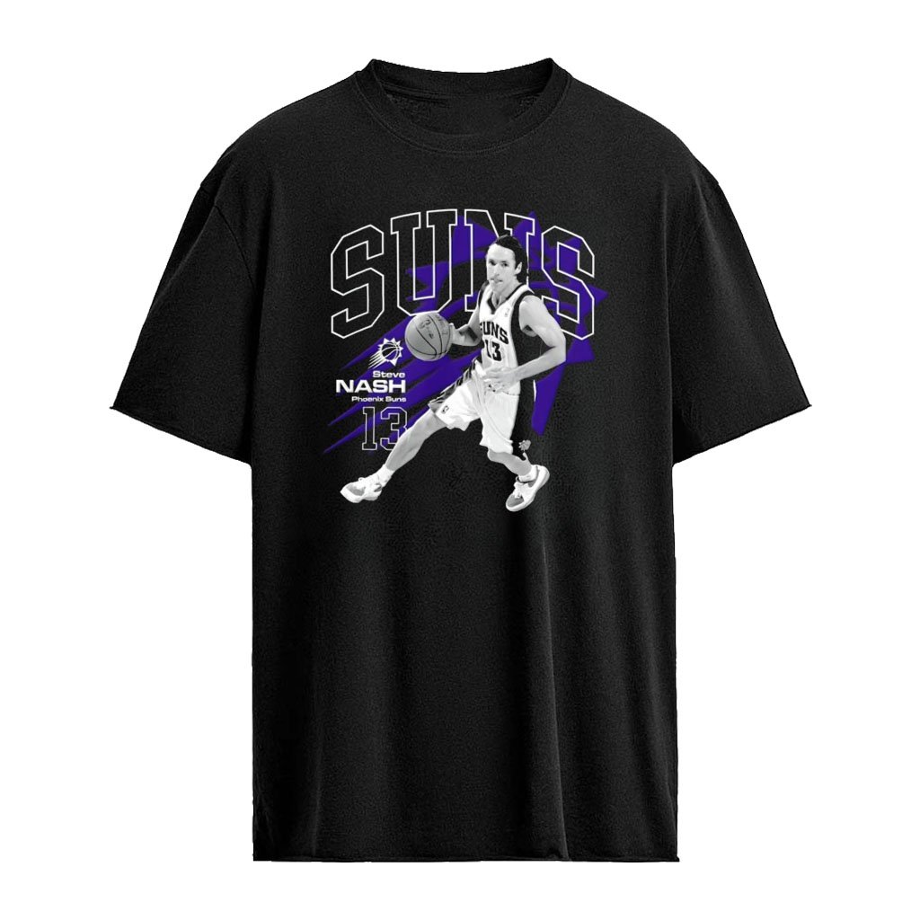 Steve Nash Phoenix Suns NBA player basketball player dribbling ball shirt