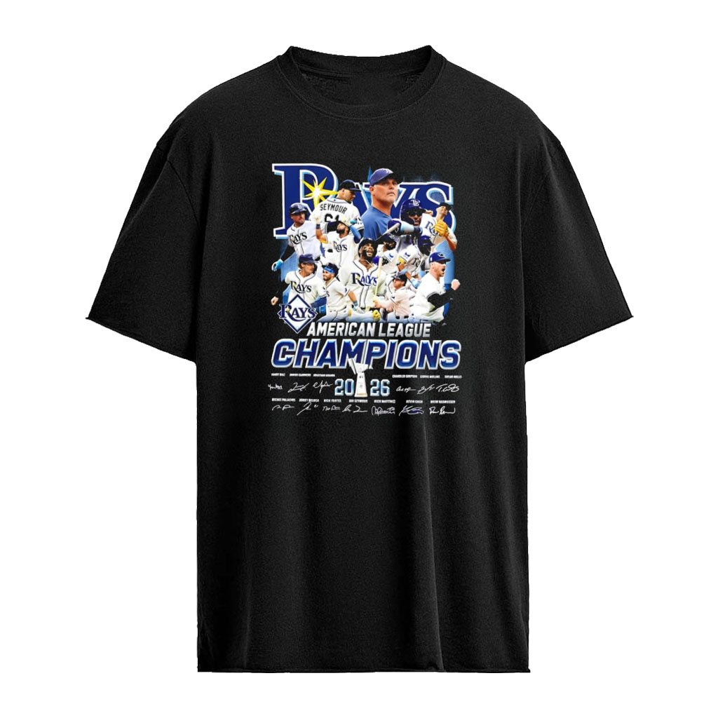 Tampa Bay Rays 2026 American League Champions signature shirt