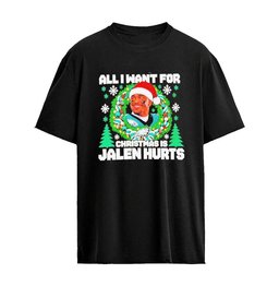 All I Want For Christmas Is Jalen Hurts Philadelphia Eagles Ugly Vintage T-shirt