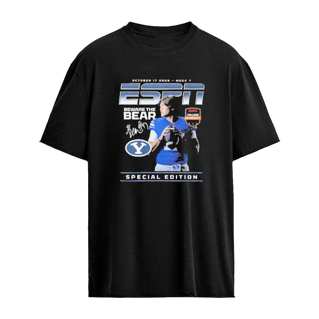 Beware The Bear Signature – October 17 2026 – Week 7 – 2026 ESPN The Mag BYU Special Edition T-Shirt