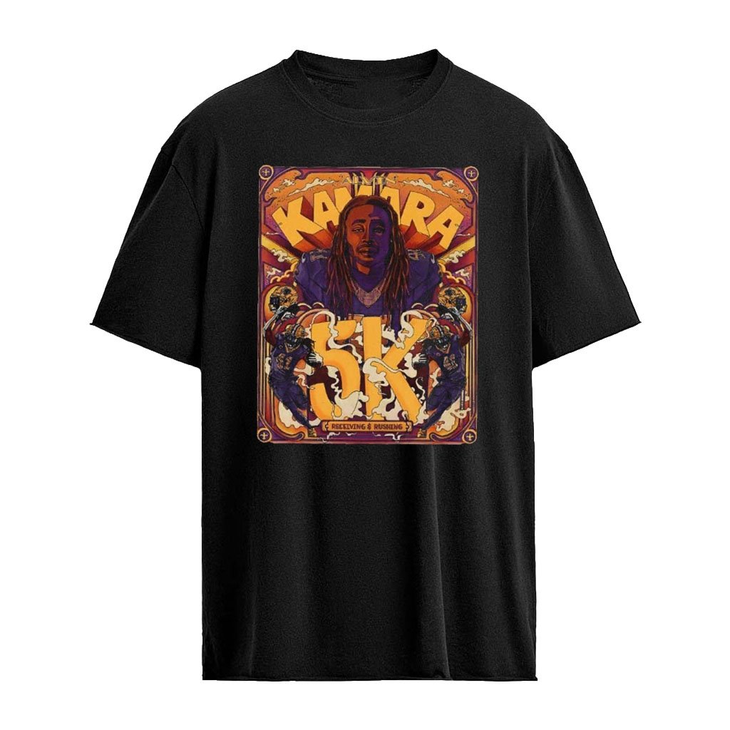Alvin Kamara Joins 5K Yard Club With New Orleans Saints T-Shirt