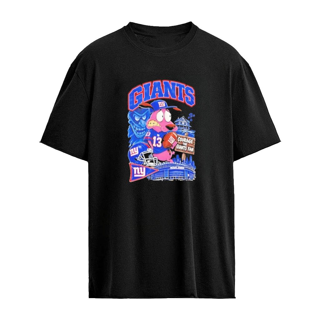 Courage the Cowardly Dog NY Giants 13 Courage the Giants Graphic T-shirt