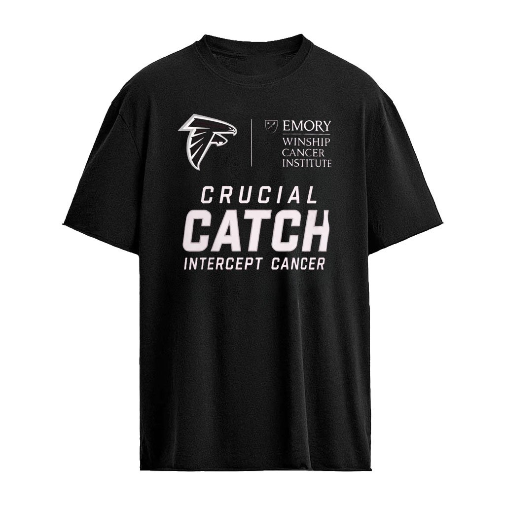 Falcons Emory Winship Cancer Institute Crucial Catch Intercept Cancer Pink Shirt