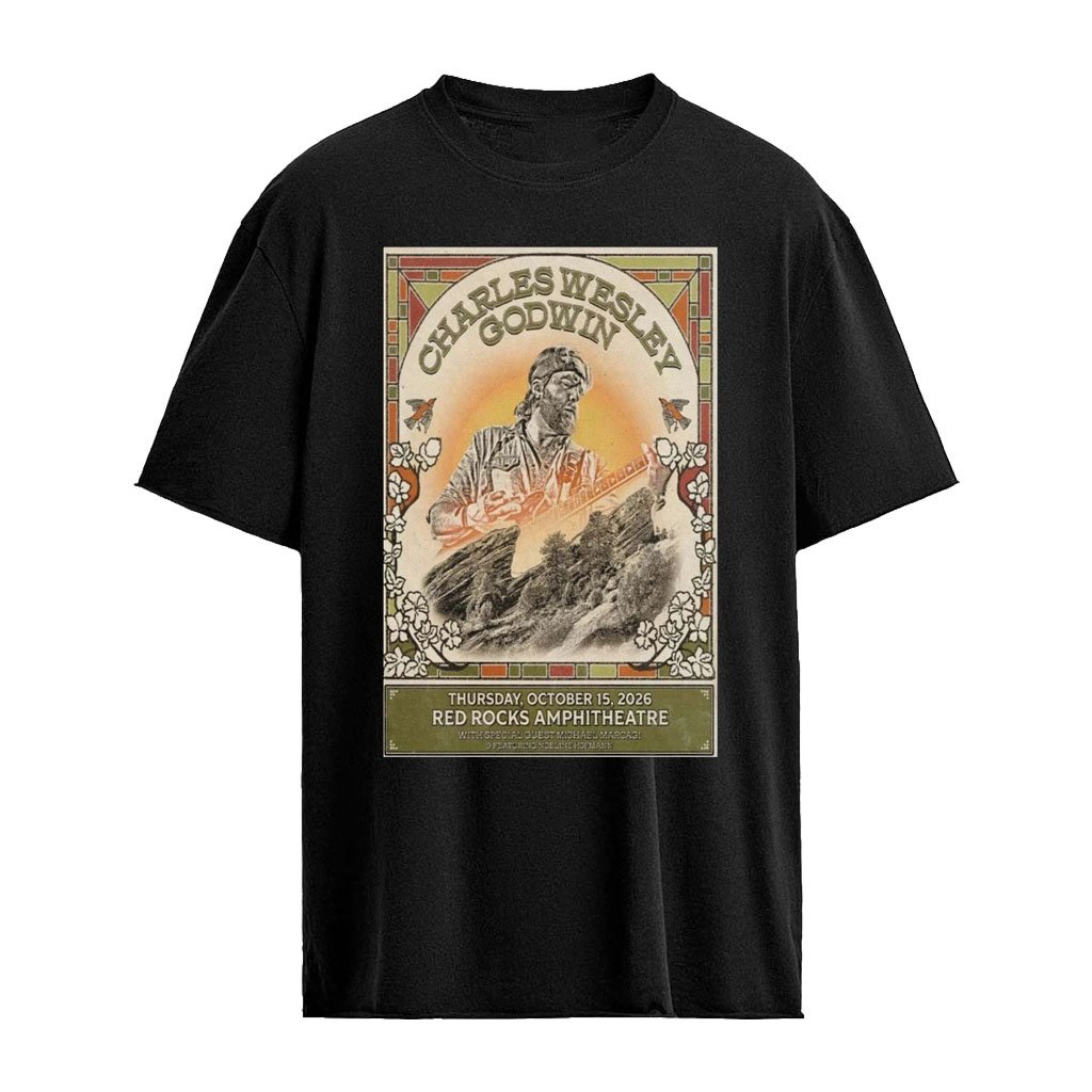 Charles Wesley Godwin October 15 2026 Red Rocks Amphitheatre Poster T-Shirt