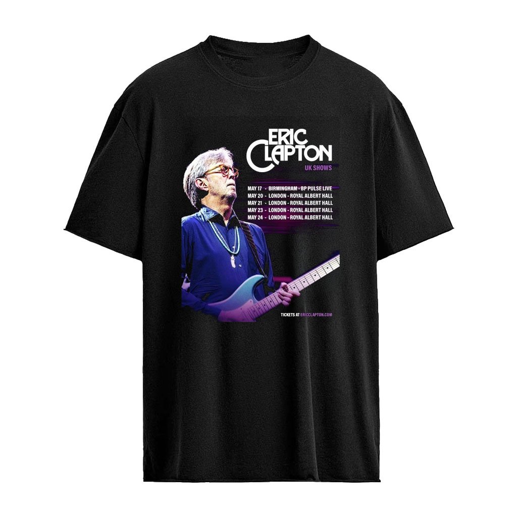 Eric Clapton UK Shows 2027 In Birmingham And London From May 17 To 24 2027 Shirt