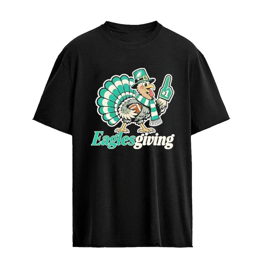 Eaglesgiving X Philadelphia Eagles Turkey 2026 Thanksgiving Graphic T-Shirt
